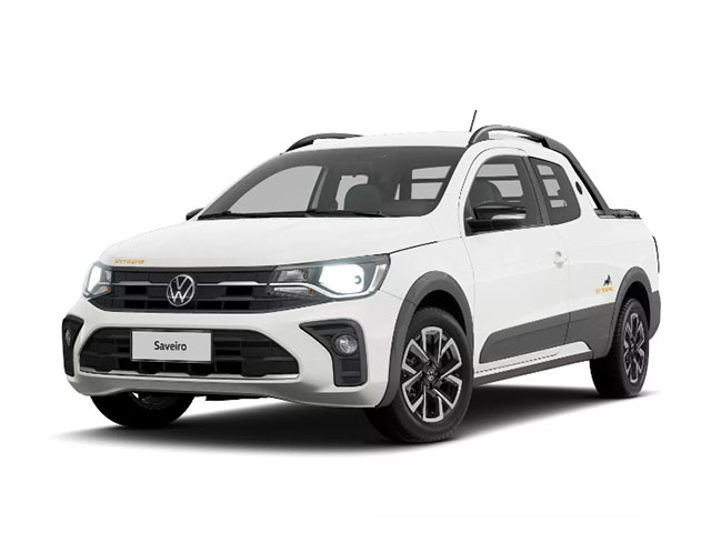 Volkswagen Saveiro Cross representando a seção de utilitários